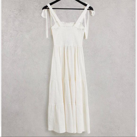 NWOT New Look Tiered Midi Dress - Picture 2 of 2